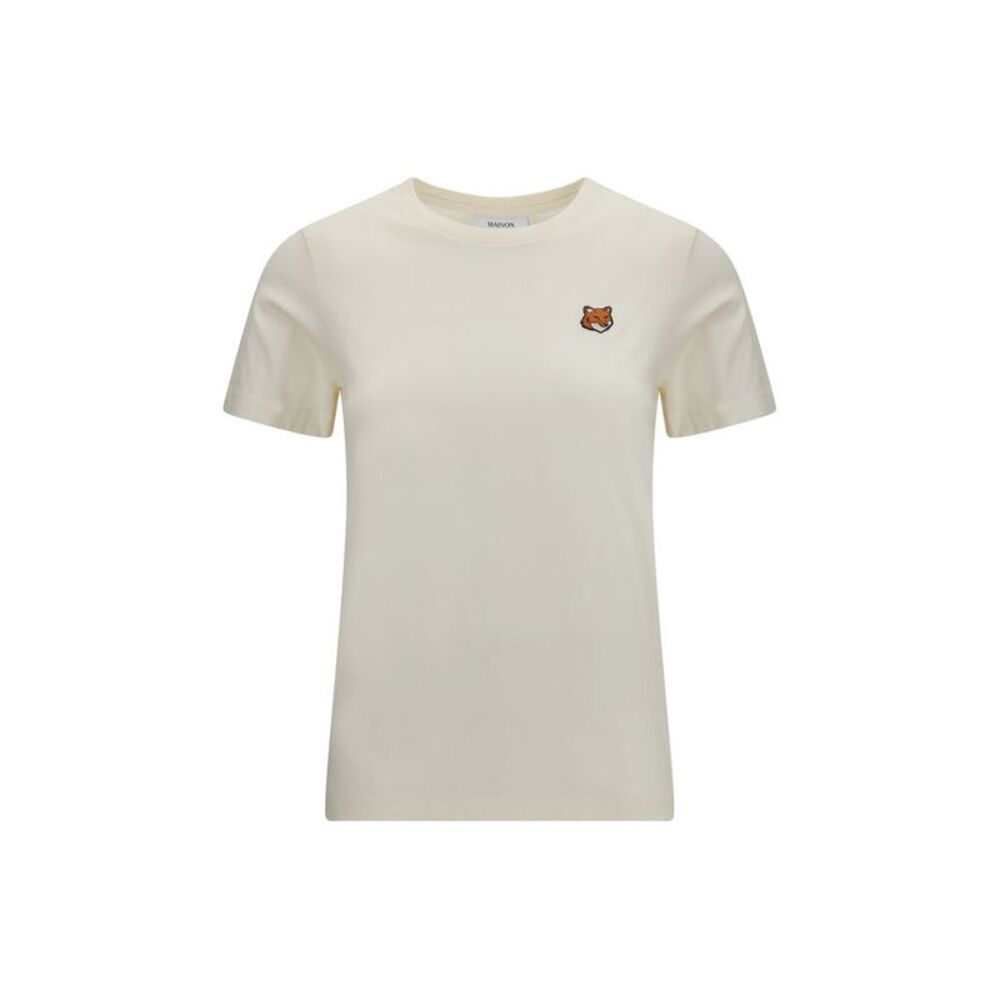 Maison Kitsuné Beige Cotton Women's T-Shirt